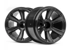 HPI 6-Shot MT Wheel (Black/2Pcs) ** CLEARANCE **