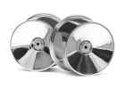 HPI Q32 Dish Wheel Set (Chrome/22X14/4Pcs)