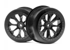 HPI 8-Shot SC Wheel (Black/2Pcs)