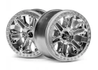 HPI 6-Shot ST Wheel (Chrome/2Pcs)