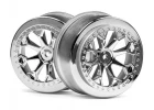 HPI 8-Shot SC Wheel (Chrome/2Pcs)