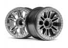 HPI 6-Shot ST Wheel (Silver/2Pcs)