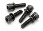 Cap Head Screw/Washer M4x15mm (4Pcs) Fuelie Engine