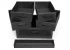 DRAWER SET FOR 160566/107244 (6 PCS BLACK)