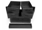 DRAWER SET FOR 160566/107244 (6 PCS BLACK)