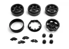 CC-6 Beadlock Wheel 1.3in (Black/4pcs)