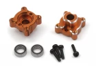 Aluminium Rear Hub Set (Orange/2pcs)