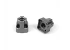 Aluminium Rear Hub Set (Gunmetal/2pcs)