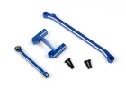 Aluminium Servo Mount & Steering Link (Blue)