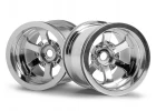 Scorch 6-Spoke Wheel Shiny Chrome - Pair