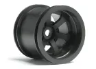Scorch 6-Spoke Wheel Black - HPI Firestorm Standard - Pair