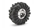 Rock 8 Beadlock 2.2 Inch Wheel - Chrome - Pair