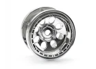 Rock 8 Beadlock 2.2 Inch Wheel - Chrome - Pair