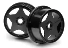 HPI Baja 5B Super Star Wheel - Black - Front - Pair
