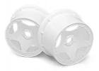 HPI Baja 5B Super Star Wheel - White - Rear - Pair
