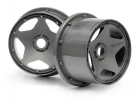 HPI Baja 5B Super Star Wheel - Gunmetal - Rear - Pair
