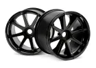 Blast Wheel Black Savage Incl. 17mm Hex Hub 115X70mm 7inch 2Pcs
