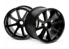 Blast Wheel Black Savage Incl. 17mm Hex Hub 115X70mm 7inch 2Pcs