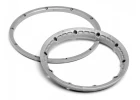 Heavy Duty Wheel Bead Lock Rings for HPI Baja 5B - Silver (1 Pair - fits 2 Wheels)