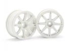 HPI Work Emotion Xc8 Wheel 26mm White (3mm Offset)