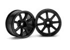 HPI Work Emotion XC8 Wheel 26mm Black (3mm Offset)