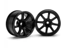 HPI Work Emotion XC8 Wheels - 26mm Black - 6mm Offset - 1 Pair