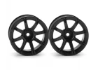 HPI Work Emotion Xc8 Wheel 26mm Black (9mm Offset)