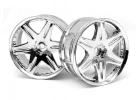 HPI LP29 Wheels - Work LS406 Chrome - 1 Pair ** CLEARANCE **