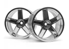 HPI LP35 Wheel - MF Type - Chrome - 9mm Offset - 1 Pair