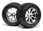 Goliath Tyre 7inch On Blast Whl Chrome With 17mm Hex