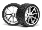 Phaltline Tyre 7inch On Blast Wheel Chrome With 17mm Hex