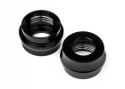 Big Bore Shock Bottom Cap Black D8 (2Pcs)