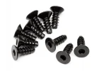 HPI Tp. Flat Head Screw M3X8mm (Hex Socket/10Pcs)