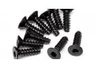 TP. Flat Head Screw M3x10mm (Hex Socket/10Pcs)