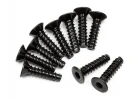 HPI Tp. Flat Head Screw M3X12mm (Hex Socket/10Pcs)