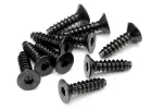 TP Flat Head Screw M4X15mm (10) Hex Socket
