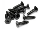 TP Flat Head Screw M4X15mm (10) Hex Socket