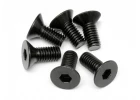 Flat Head Screw M6x14mm (6pcs) 4.0mm Hex Socket