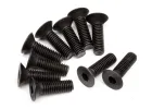 Countersunk Flat Head Screw M3x10mm (6pcs) 2mm Hex Socket