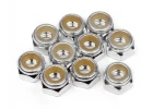 Aluminium Lock Nut M4 (Silver/10Pcs)