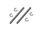 Hobbytech Xmid front knuckle axle+clips (x2)