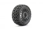 Jetko Extreme Tomahawk 1:8 Buggy Belted Tyres on Black Wheels 17mm Hex (2)