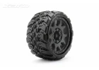 Jetko EX King Cobra LP Belted Tyres Mounted on 3.8 Black Wheels - 17mm (2)
