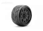 Jetko Extreme Super Sonic MAXX Belted Tyres on 3.8 Black 17mm/12mm Hex Wheels (2)