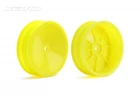 Jetko 1:10 Buggy Wheels - Yellow - 2WD Slim Front (2)