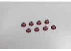 Kyosho Nylon Lock Flanged Steel Nuts M4X5.6 (8) - Red