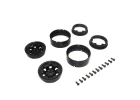 Kyosho KC10 Bead-lock 1.9 inches Spoke Black Wheels (2)