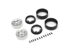 Kyosho KC10 Bead-lock 1.9 inches Spoke Chrome Wheels (2)