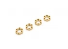 LW Wheel Nuts (4) Kyosho EP Fantom 4WD Ext - Gold