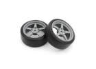 KYOSHO Pre-Glued Drift Tyres FZ02 5-Spoke Racing 1:10 Fazer 2.0 (2)